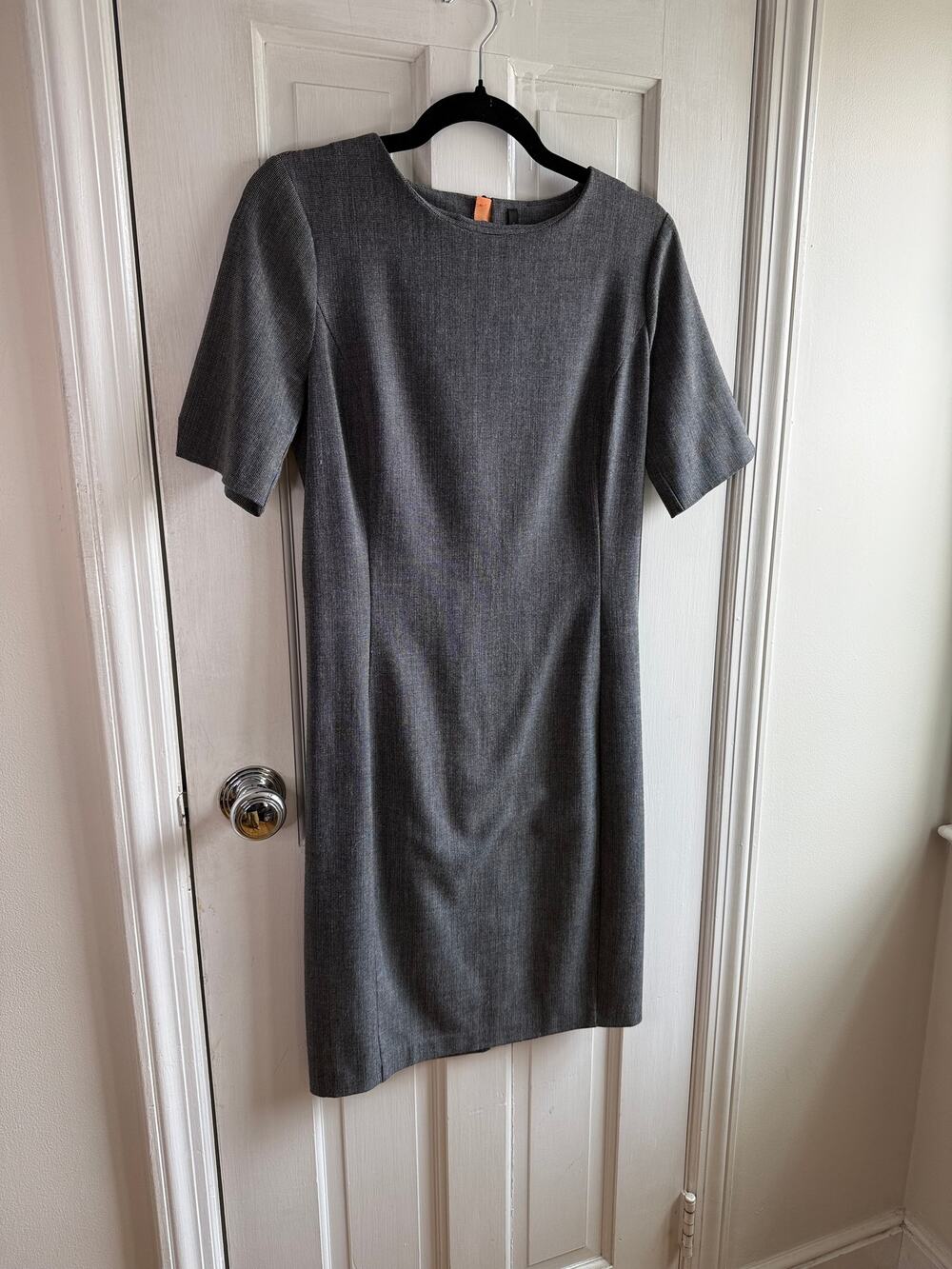 Stile Benetton Women’s Gray Pencil Dress - Short Sleeve - Small - EUC